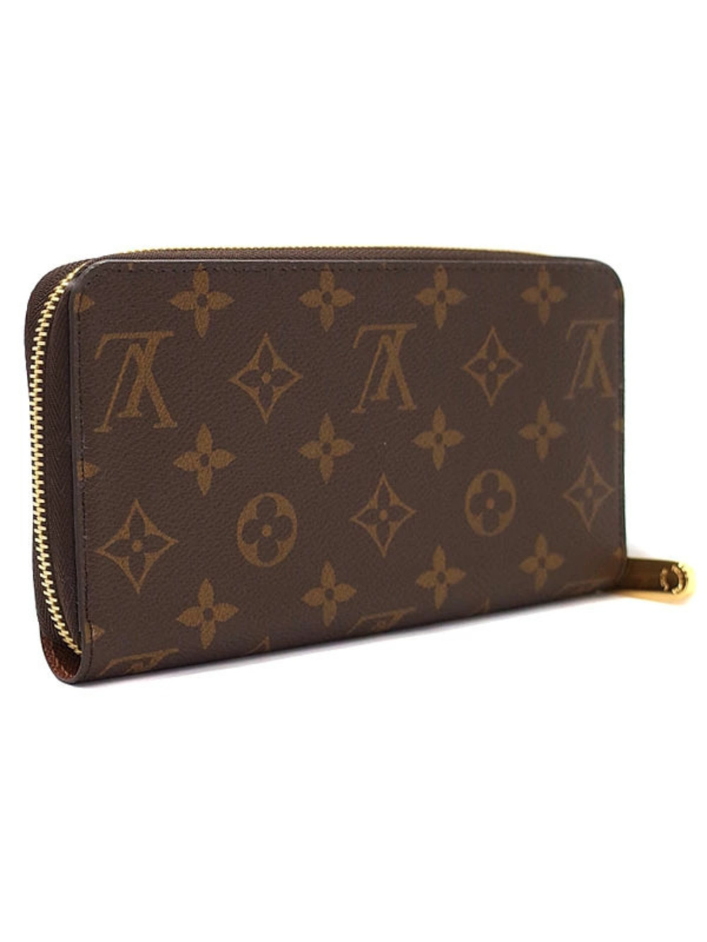 Louis Vuitton Wallet Long Monogram Zipper Zippy Round Brown